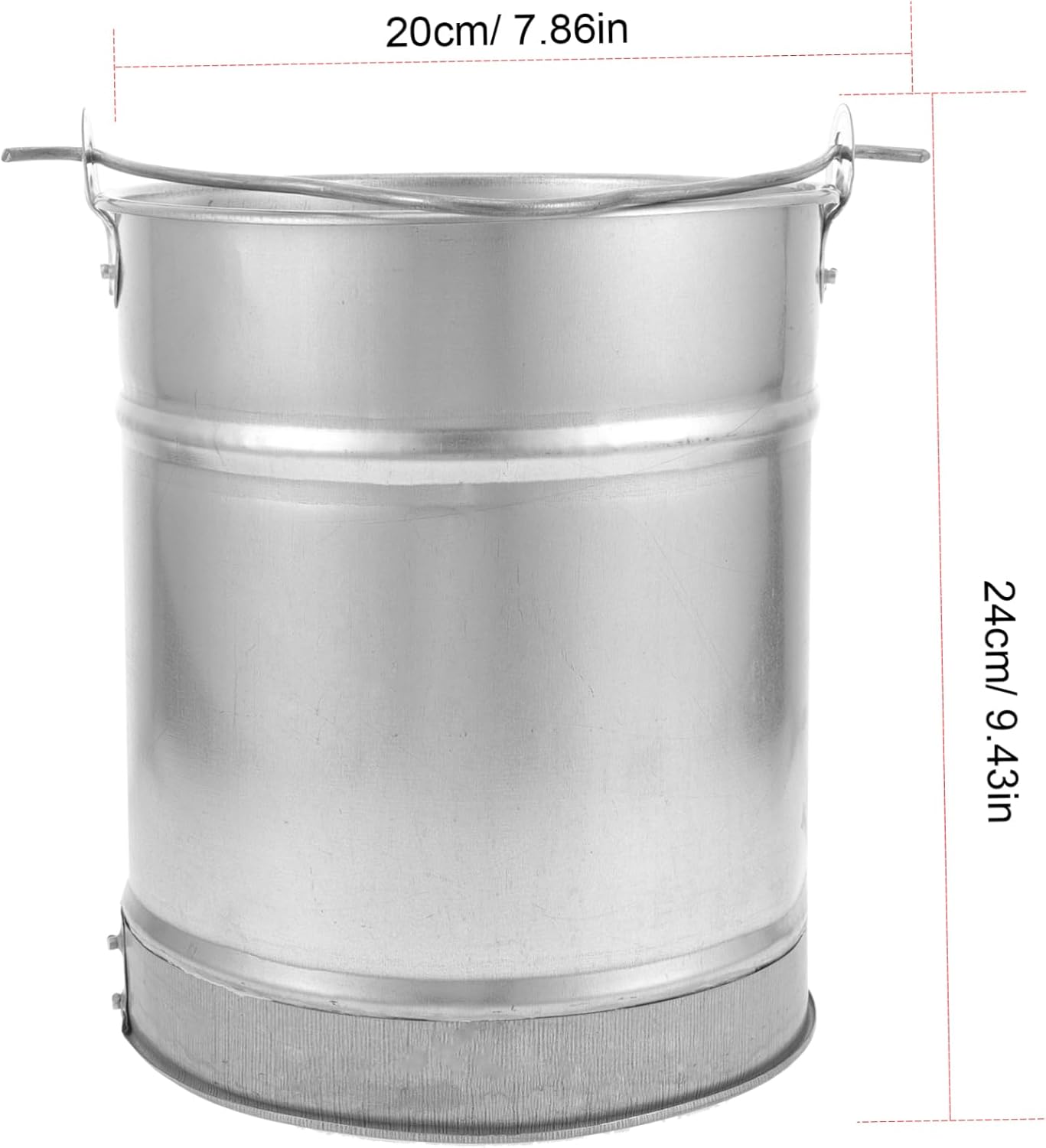 KICHOUSE Multi Function Heavy Duty Water Bucket Portable Metal Bucket for Laundry Plant Watering and Emergency Storage Easy to Clean