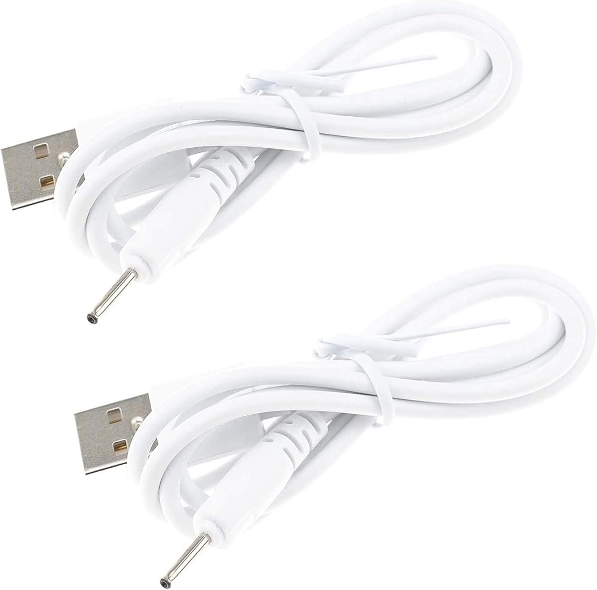 2pcs USB Charger Replacement for Stylus Pen Tablet Pen for Huion P80/PE330/PF150 Graphics Pen Barrel Jack 2.0mm USB Cord Charging Cable, for GAOMON PD1560, for UGEE M708 / 2150 DC 2.0 Cable