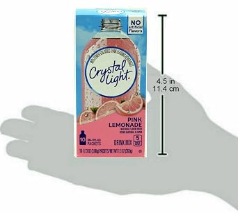 Crystal Light On The Go Pink Lemonade, 10-Packet Box (Pack of 9)