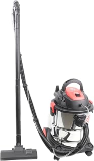 Mader Power Tools Aspirador Polvo/Liquidos, 1400 W, 20 litros, 2 Velocidades, Rojo