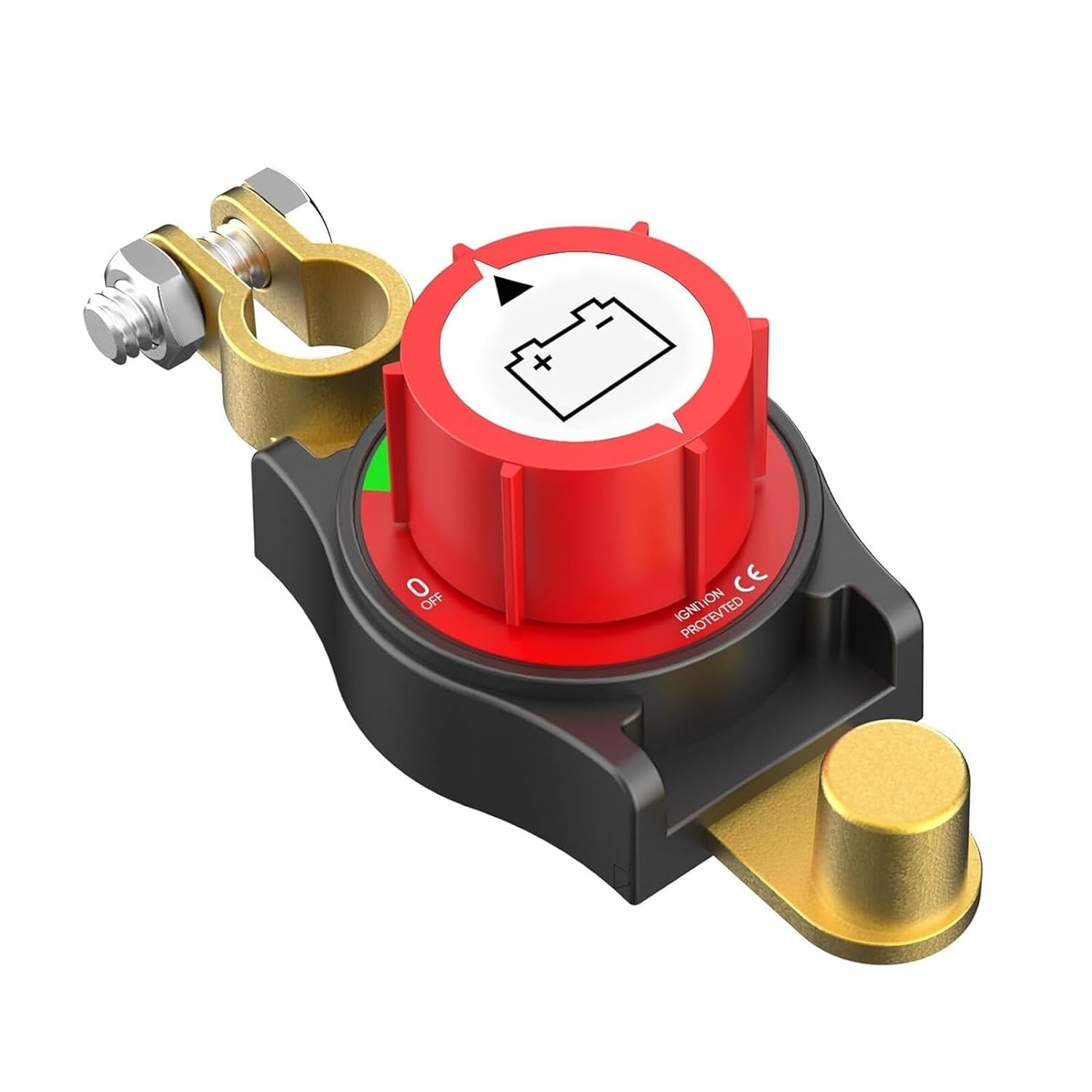 Fixed Bracket Top Post Disconnect Switch Kill Switch Negative On/Off 12-48V Top Post Switch Cars Vehicles RV Universal