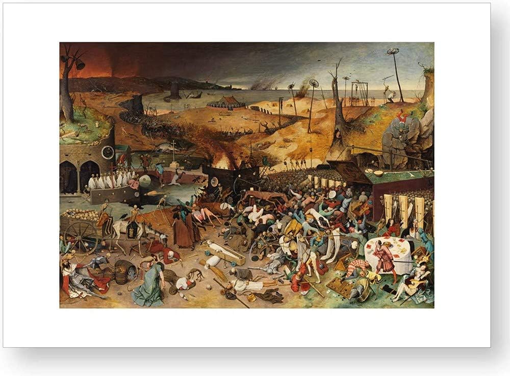 Official Reproduction of the Prado Museum "The Triumph of Death", Various, 45.5L x 42W cm
