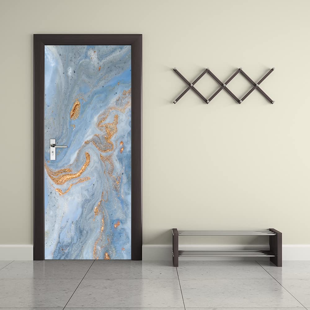 Autocollant Mural Effet Marbre 3D Premium de Dimensions 95 x 215 cm