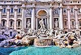 Mini Rompecabezas en Miniatura de 1000 Piezas para Adultos Fontana de Trevi de Roma Cartón Puzzle Brain Ejercicio Desafío Juego de Alta dificultad Regalo para niños Niños 38 * 26cm