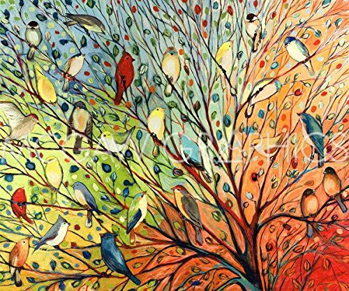 Bruce McGaw Graphics27 Birds, Jennifer Lommers, Art Print Poster, Paper Size 11" x 14" Image Size 10" x 12"