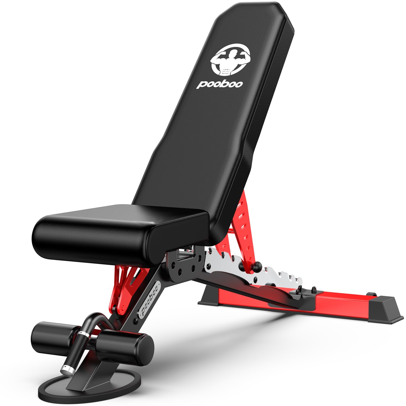 Pooboo Heavy Duty Bench with 8 Adjustable Positions