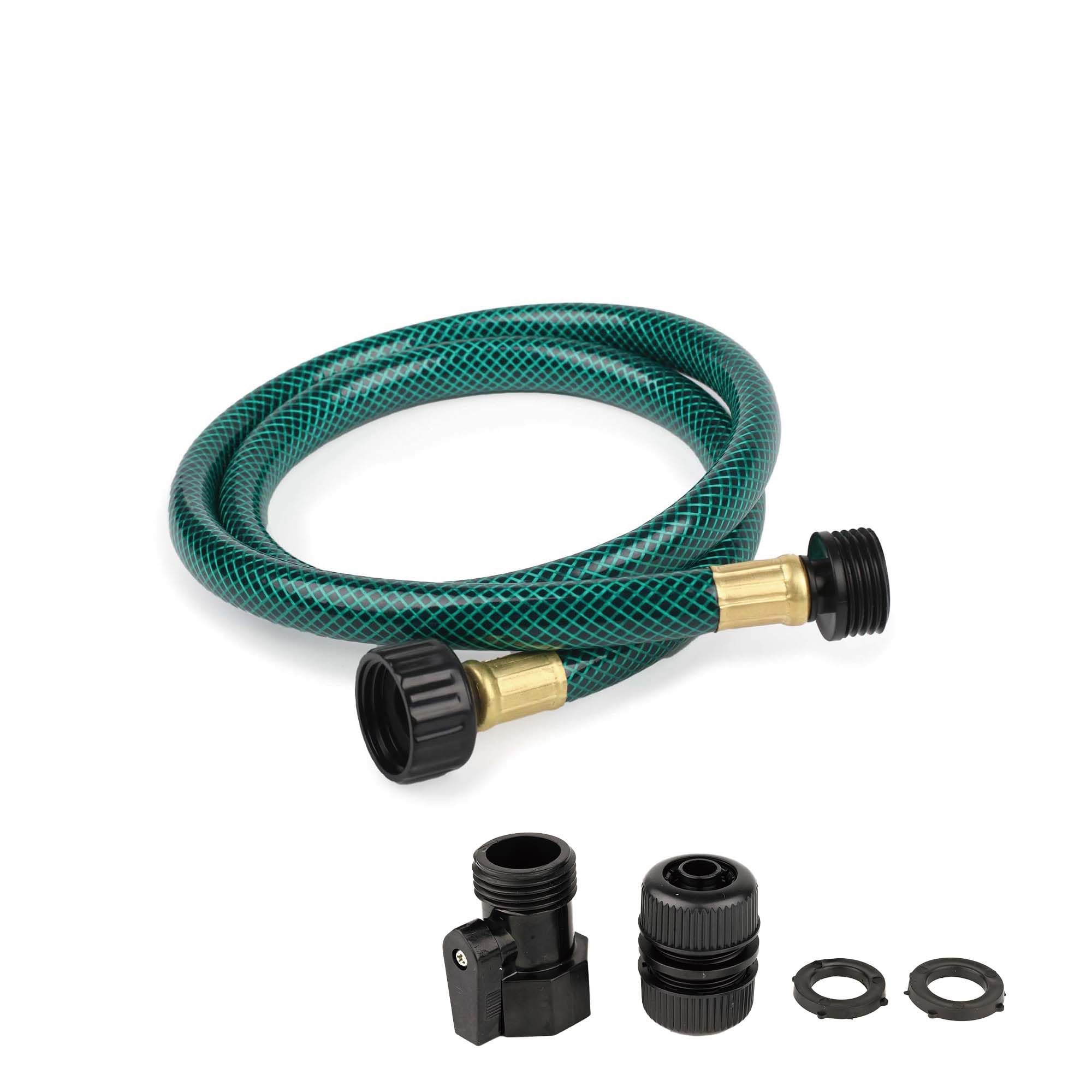 Photo 1 of Garden Hose Leakproof for Gardener: 1/2” PVC Water Hoses with GHT Fittings - 3 FT No Kink and Flexible for Outdoor
