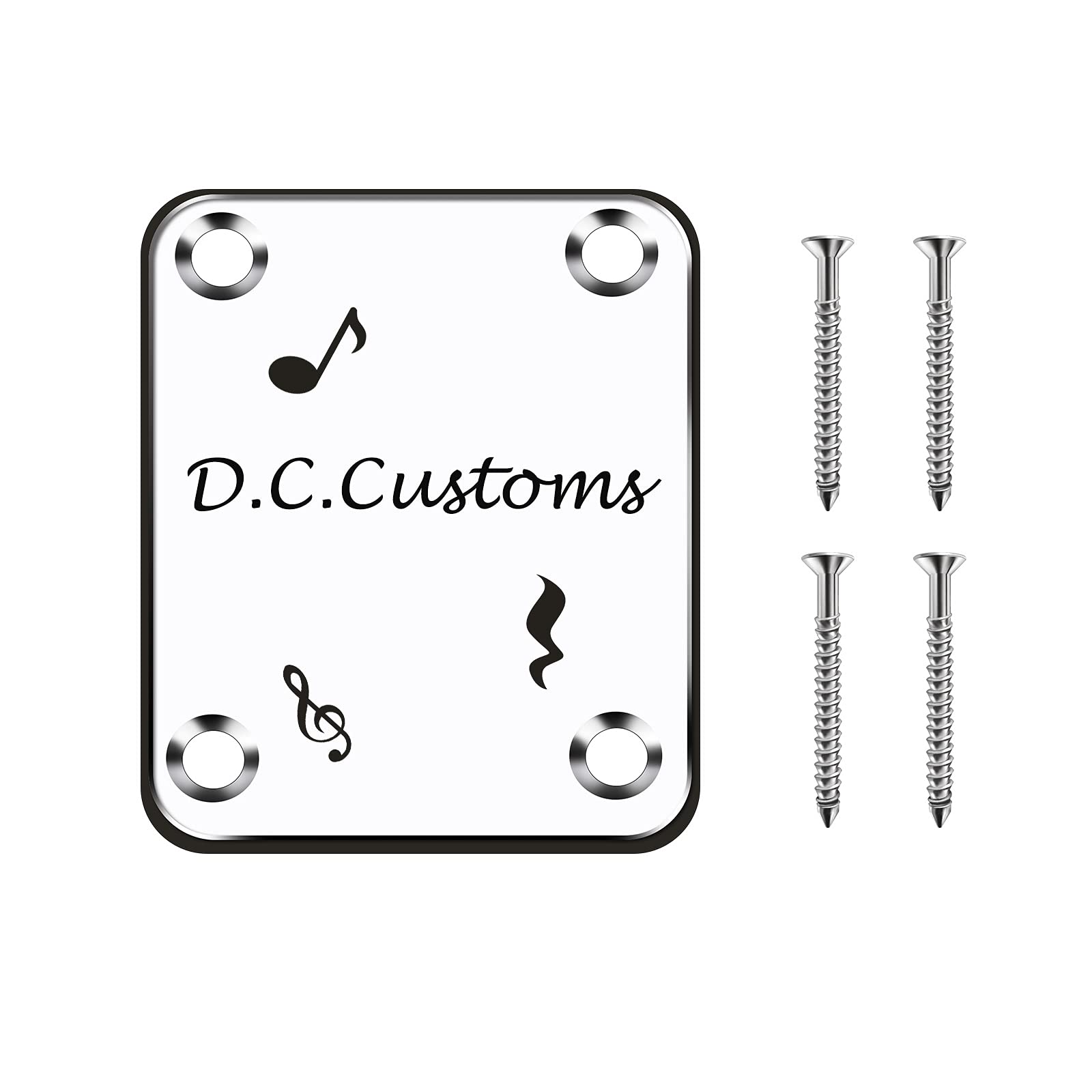 Amazon.com: NGTSFLY Custom Guitar Neck Plate Standard 4 Holes with 
