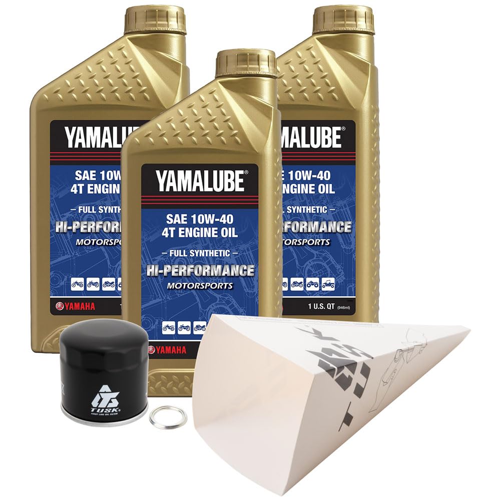 Amazon.com: Tusk 4-Stroke Oil Change Kit Yamalube10W-40 Compatible