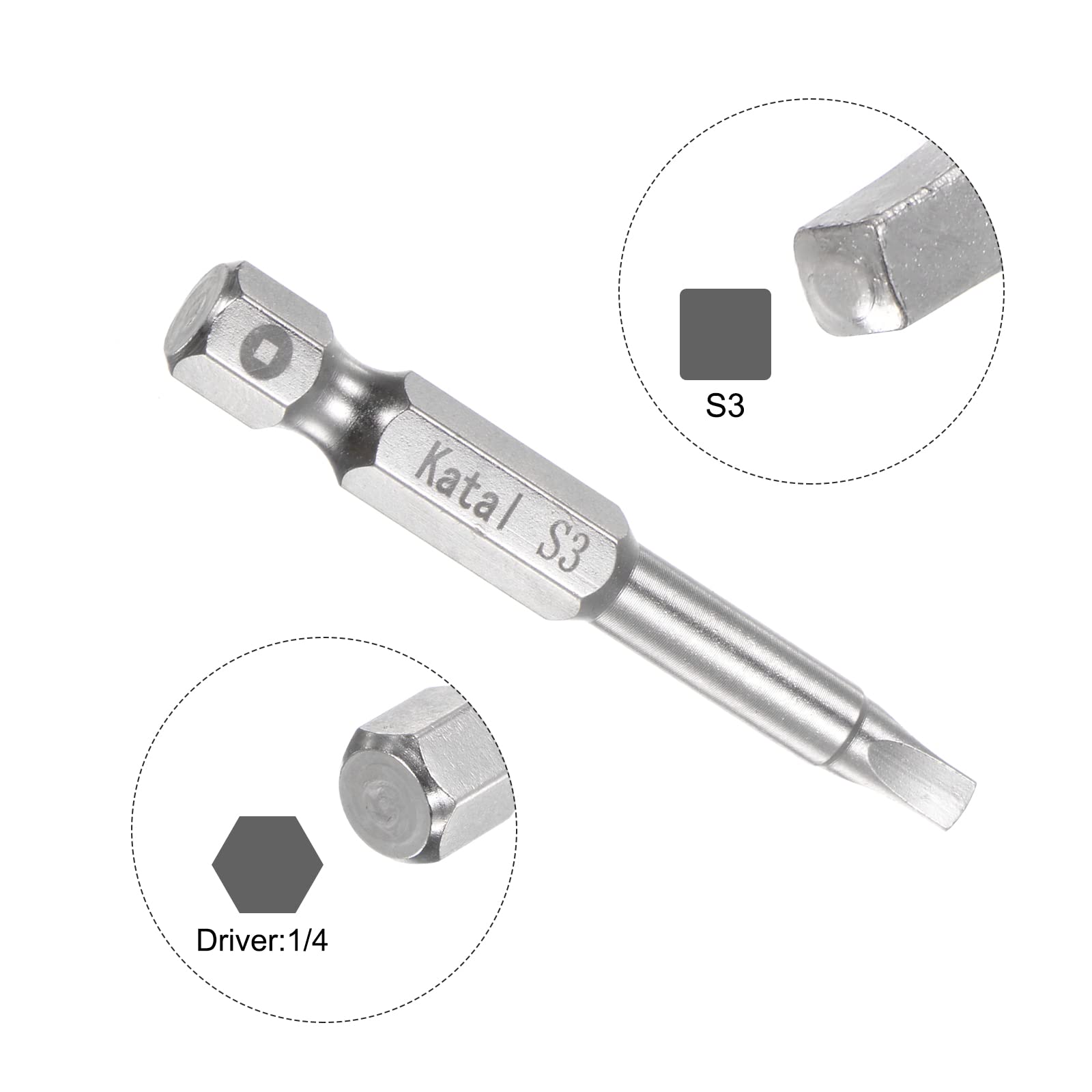 2 T9 Torx-Bits Mit Magnet - 6,35 Mm Sechskantschaft, 5,1 Cm Lang, Aus S2-Stahl, Für Schraubendreher