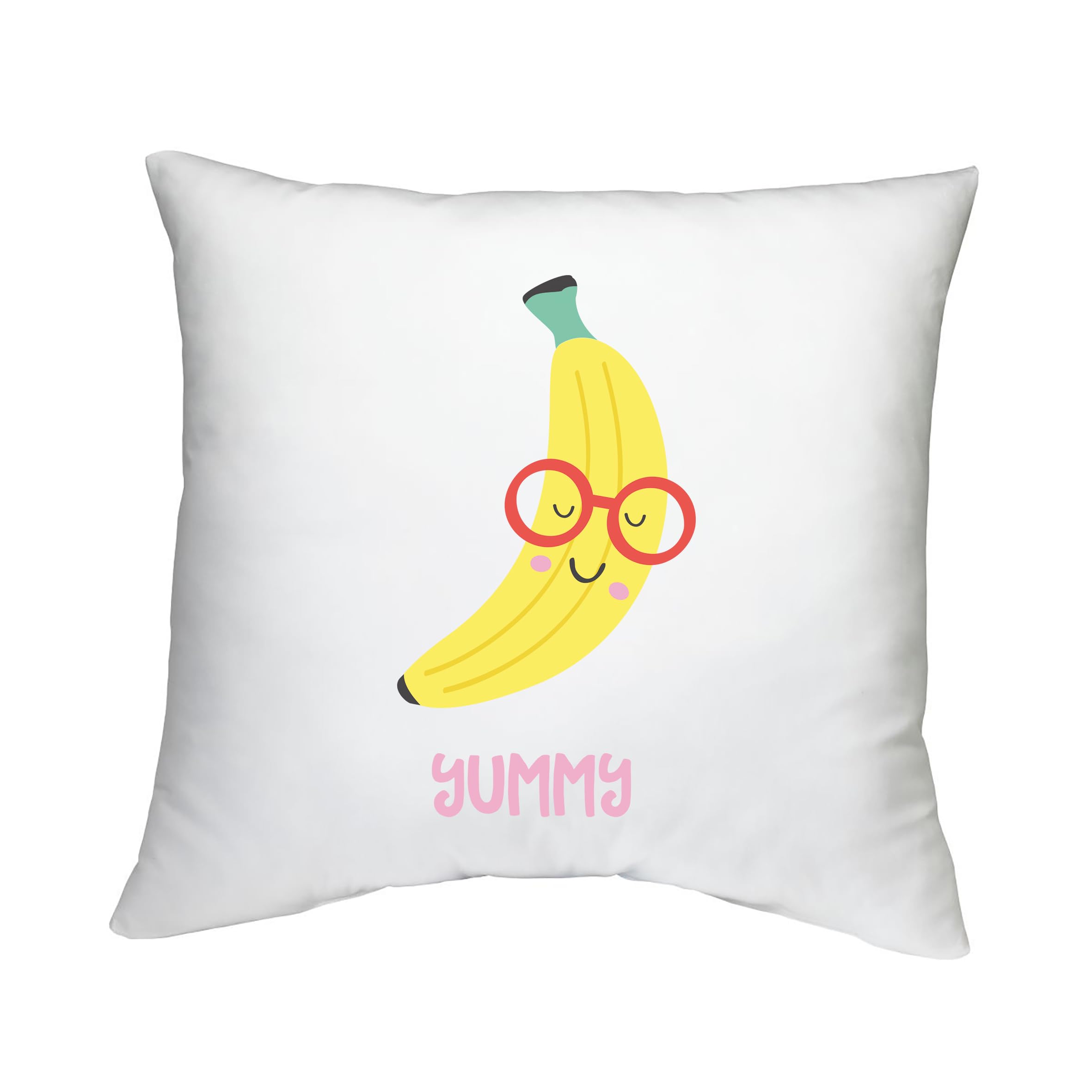 Shopagift Cute Nerdy Banana Cushion Yummy Peel Skin Fruit Bedroom Lounge Accessory - 40cm x 40cm