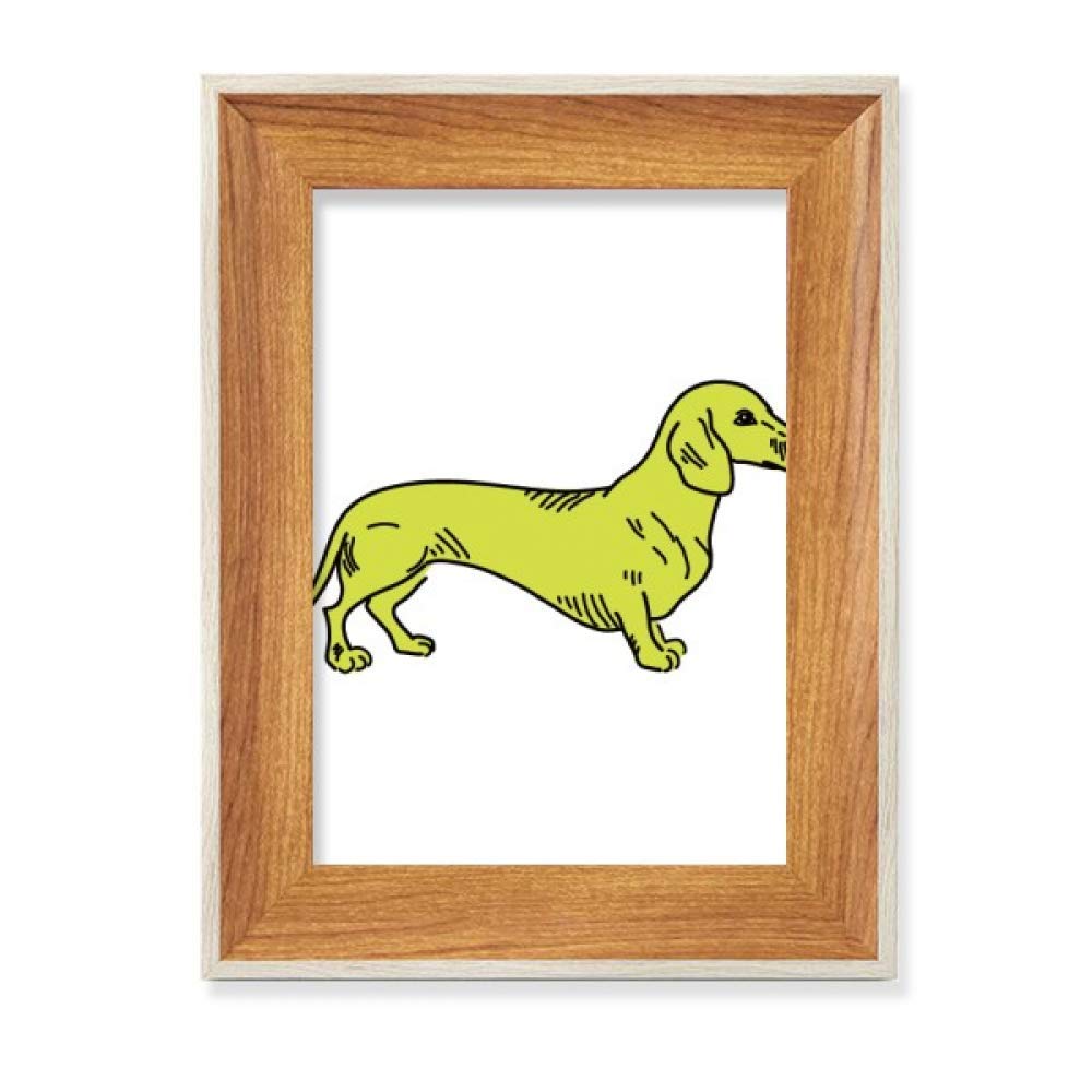 Chien Jaune Illustration Tableau Art Peinture pour Déco Salon