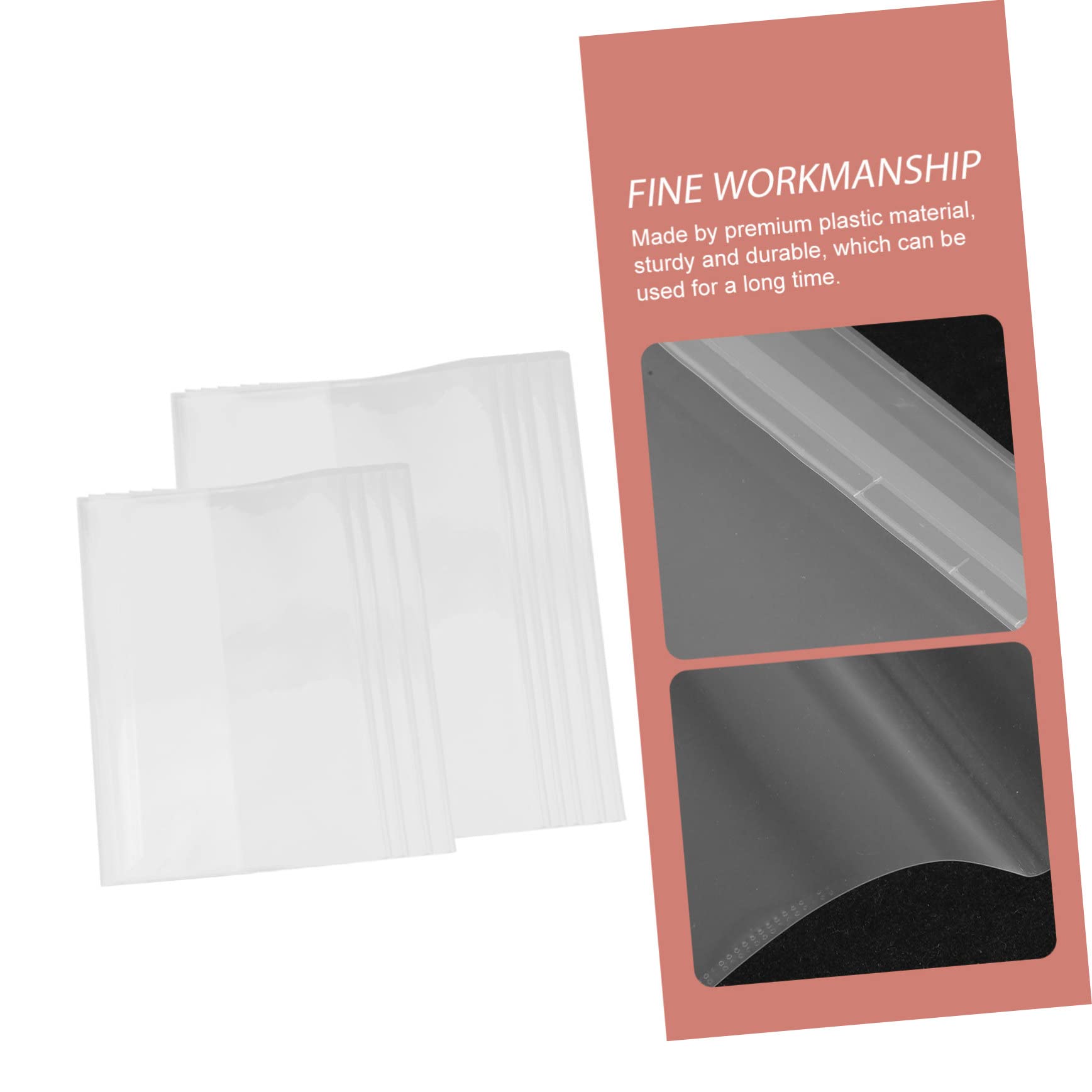 DOITOOL 80 Piezas Pack Protectores Transparentes para Libros Fundas Adhesivas Resistentes y Fáciles de Instalar para Cuadernos Escolares y Textos Cubiertas Protectoras Duraderas para