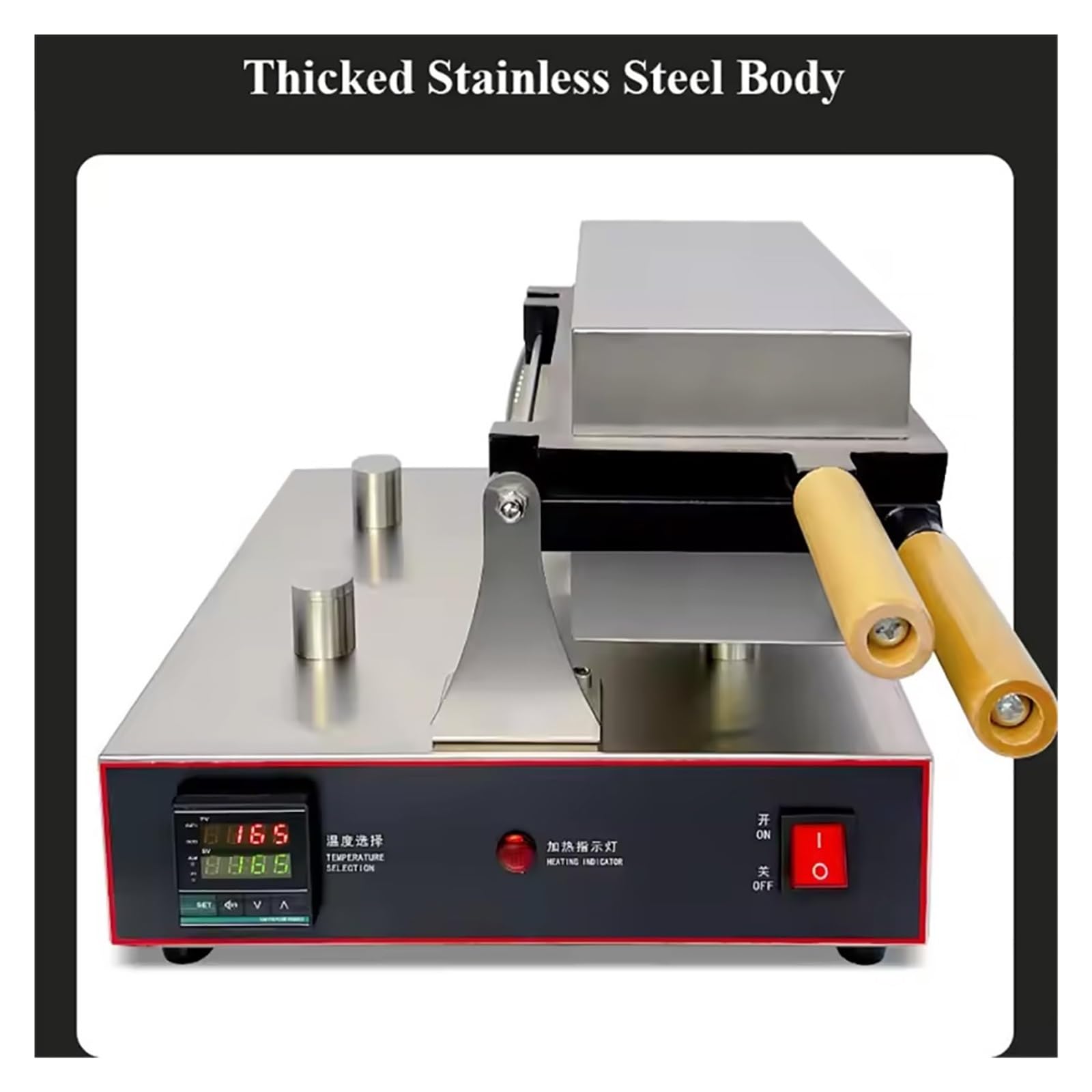 Elektrisches Waffeleisen For Herzförmige Waffeln (1600 W), Ideal For Die Zubereitung Von Eierwaffeln Und Als Snack For Den Gewerblichen Gebrauch GleichmäßIge WäRmeverteilung