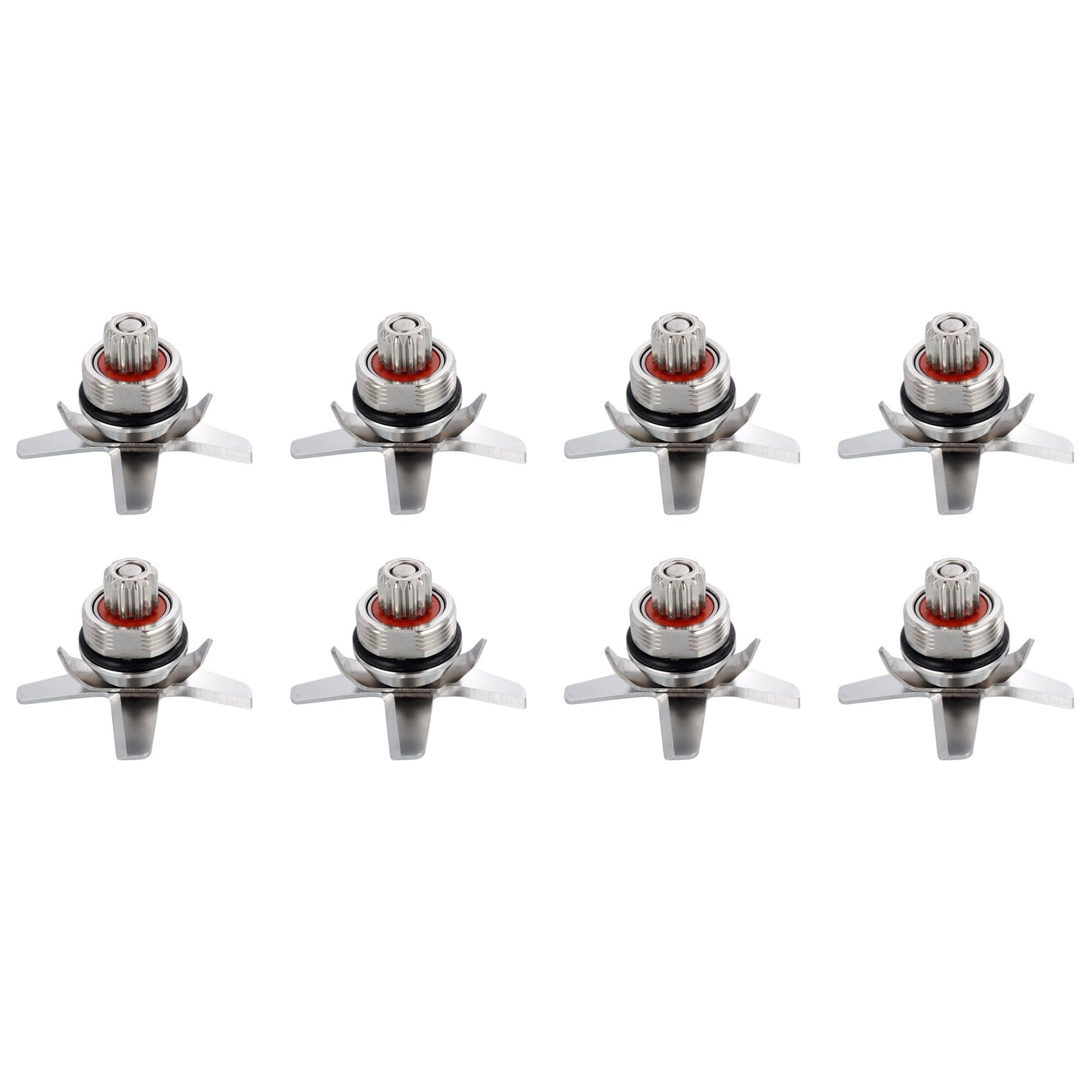 Hndhbfgrt 8X 767 Stainless Steel Hardened Six Mixing and Cutting for TWK 767 Blades Knife for Juicer Blender Part