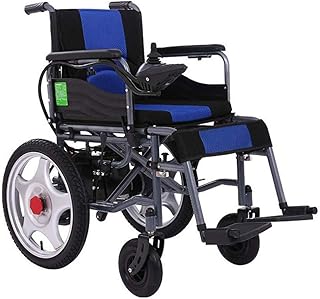 WLMGWRXB Silla de Ruedas eléctrica portátil Exclusiva para Personas Mayores discapacitadas Mejor calificada, Ligera, Plegable, batería Doble, Silla de Ruedas eléctrica de Doble Motor