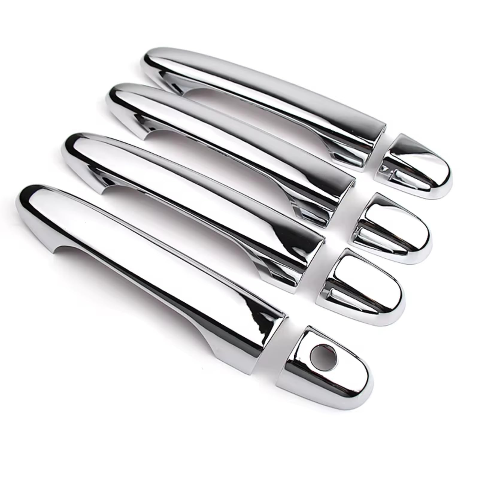 Zcxfdthf Silver 0 Button Door Handle Covers Part Compatible With Civic 2012 2013 2014 2015 2016 Car Door Handle Covers Decor Trim Styling Accessories Set(Silver 0 Button)