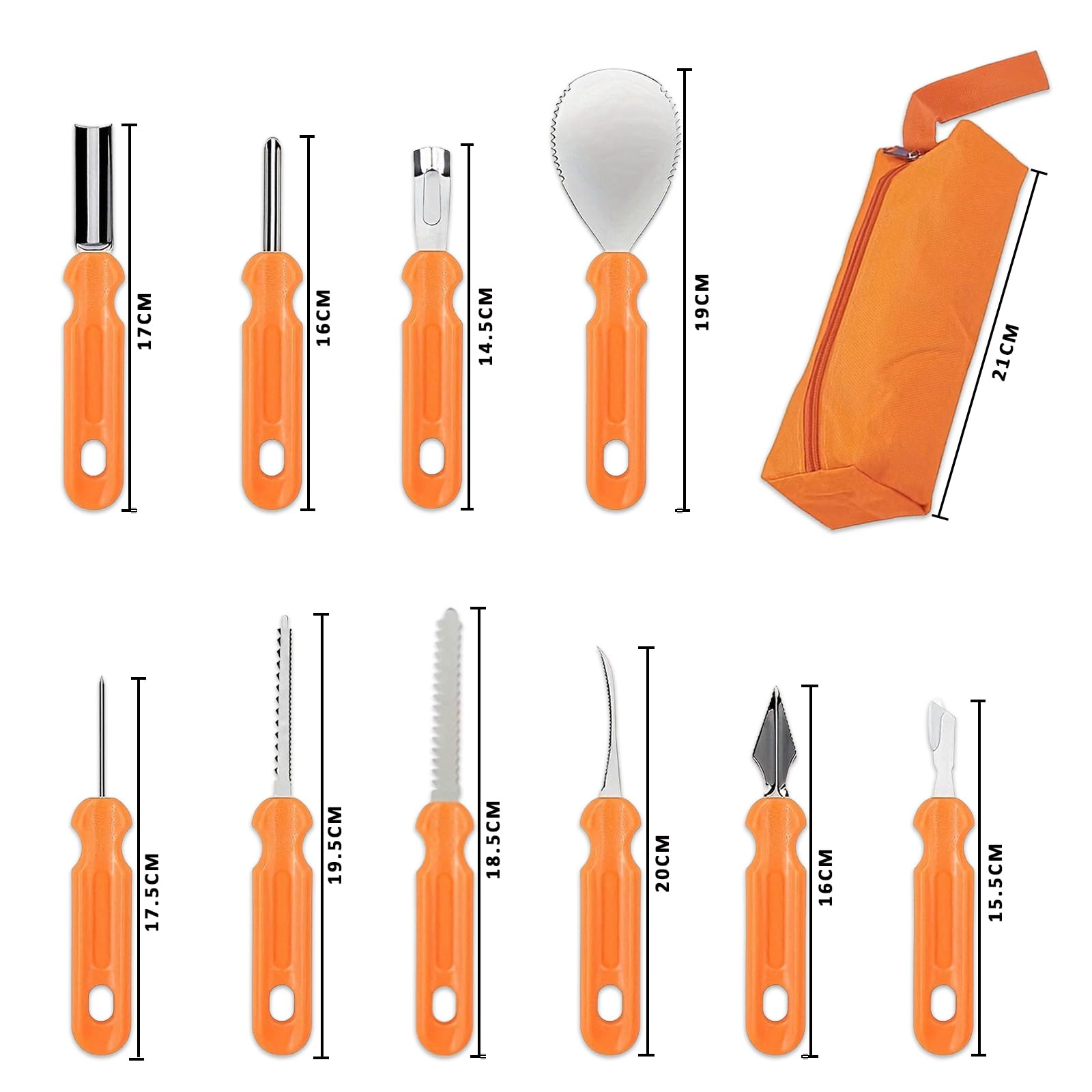 Set Di Intaglio Di Zucca In Acciaio Inossidabile, Strumenti Fai Da Te Per Intagliare Zucca Per Casa Regalo Di Halloween 7 Pezzi 98221359