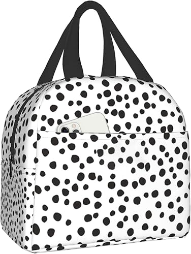 HIZUWKY Lonchera con diseño floral de gato negro, reutilizable, aislada, para adolescentes, niñas, niños, mujeres, para escuela, viajes, picnic,