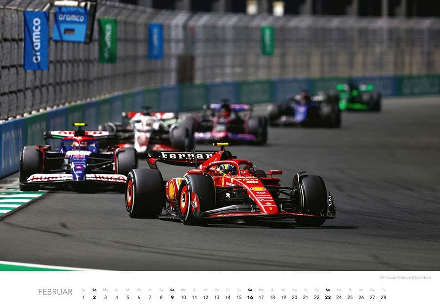 Faszination Formel 1 Kalender 2025: Wandkalender F1 Rennssport FIA Grand Prix Automobilsport
