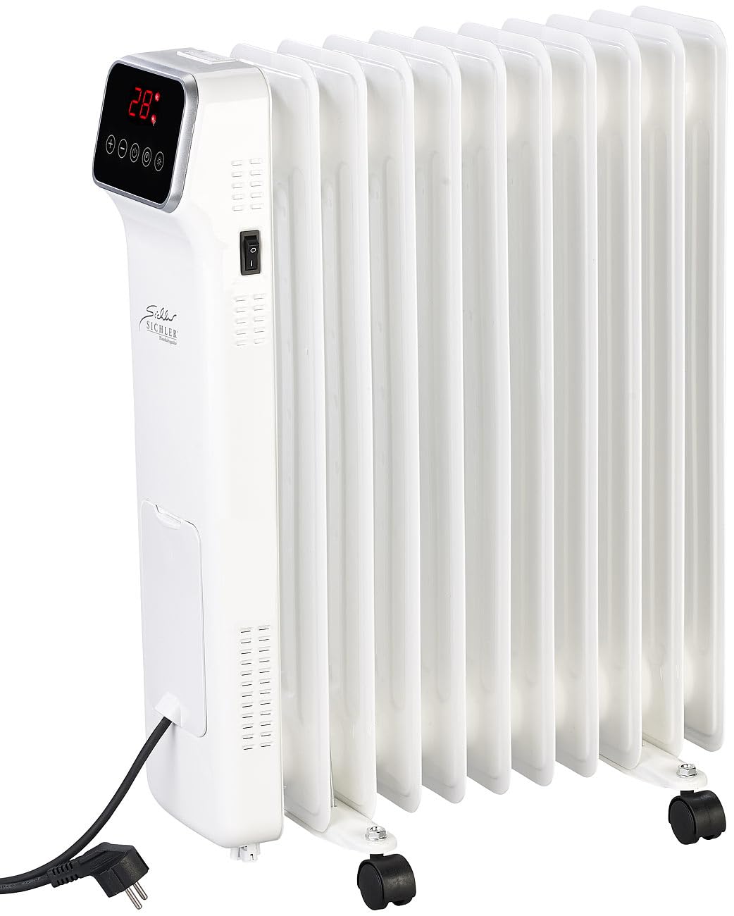 Sichler Haushaltsgeräte Radiatore a olio WiFi con app e telecomando, 11 elementi, 2500 W