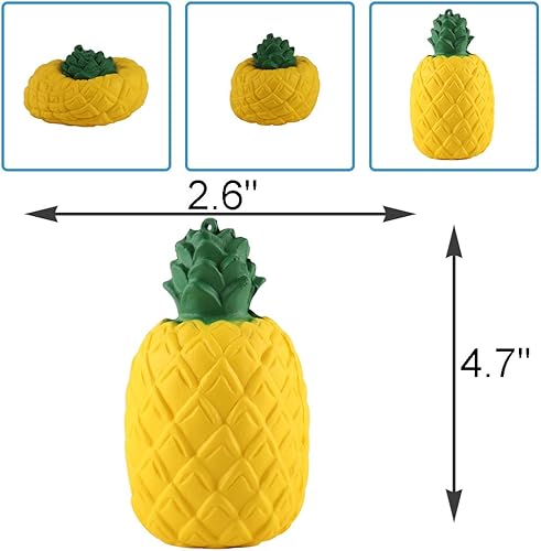Miniatura 8 de Anboor Juguete suave para aliviar el estrés de 6.3 pulgadas, diseño de piña de levantamiento lento Kawaii para niños y adultos