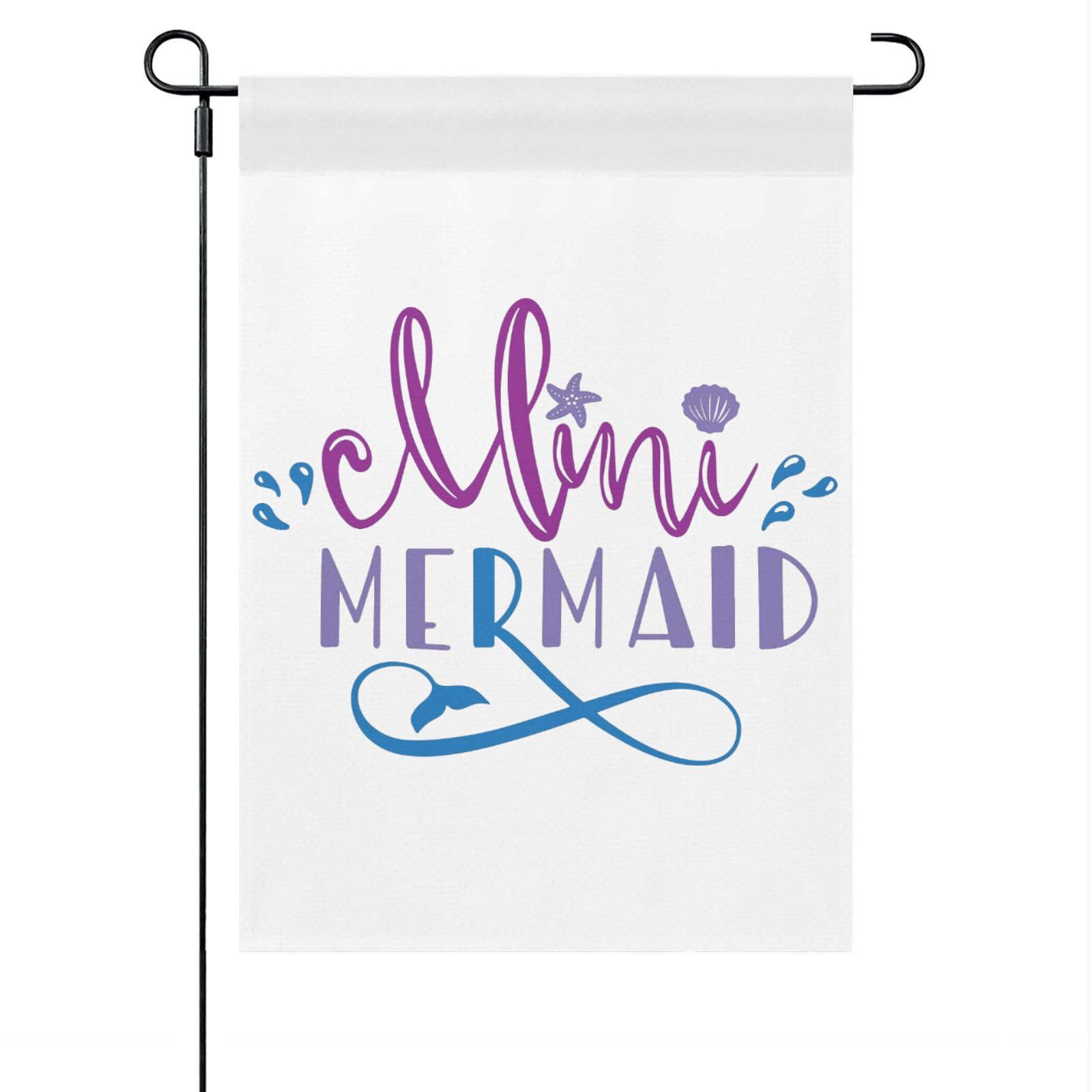 Meln Mermaid Yard Flags One Size Double Sided Humorous Yard Flags Double Sided House Outdoor Flags