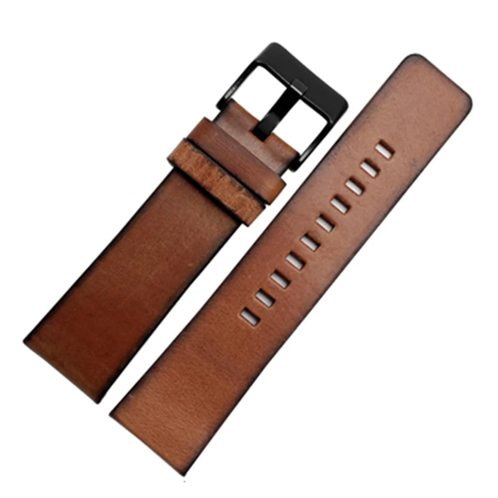 Pasek skórzany w stylu retro, kompatybilny z paskiem do zegarka Diesel DZ4343 DZ4323 DZ7406, włoskim, vintage, 22 mm, 24 mm, 26 mm, 28 mm, męski