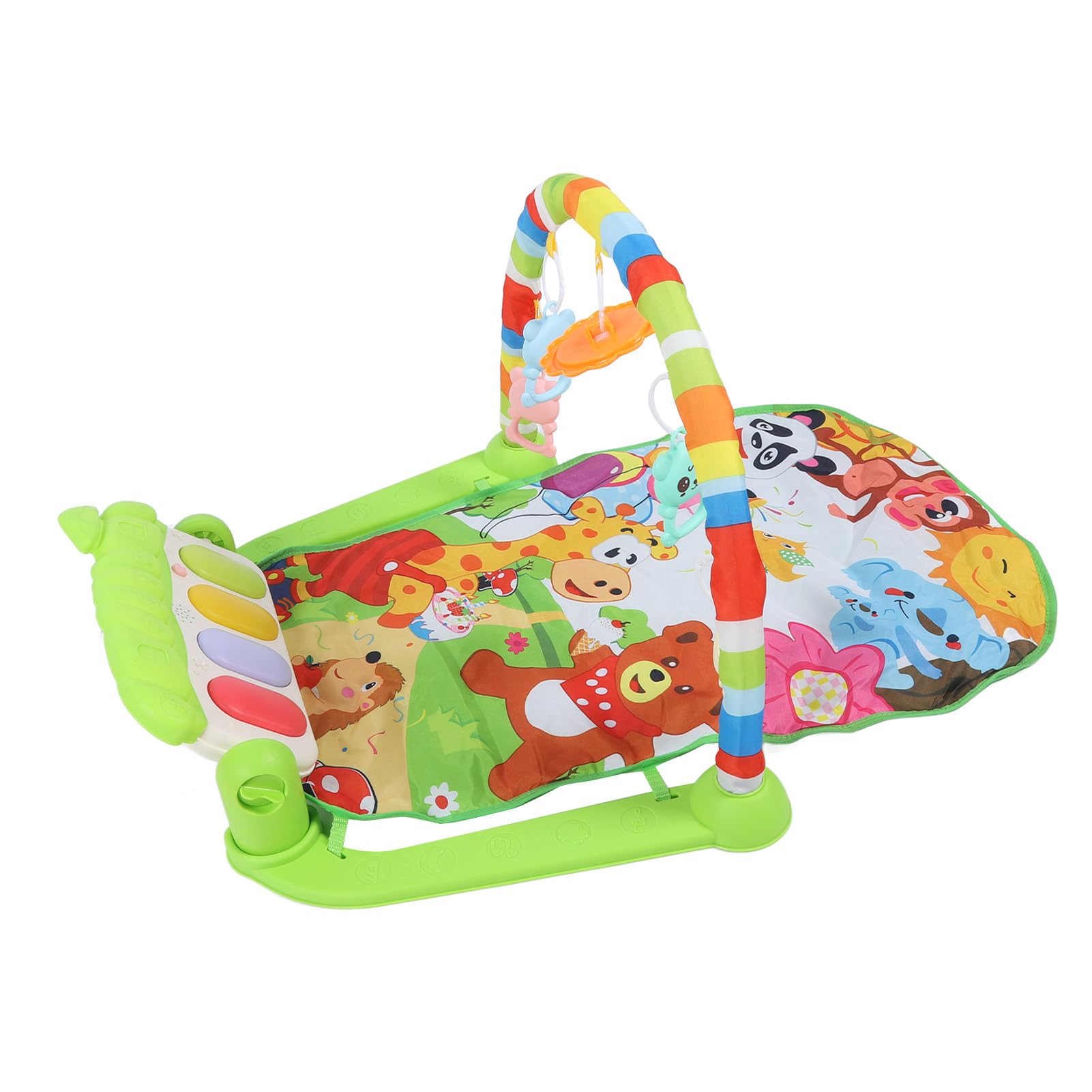 Dan&Dre Baby Kick Piano Gym Infants Musical Lay Play Mat Multifunction Fitness Fun Activity Pad (Blue) (Green)