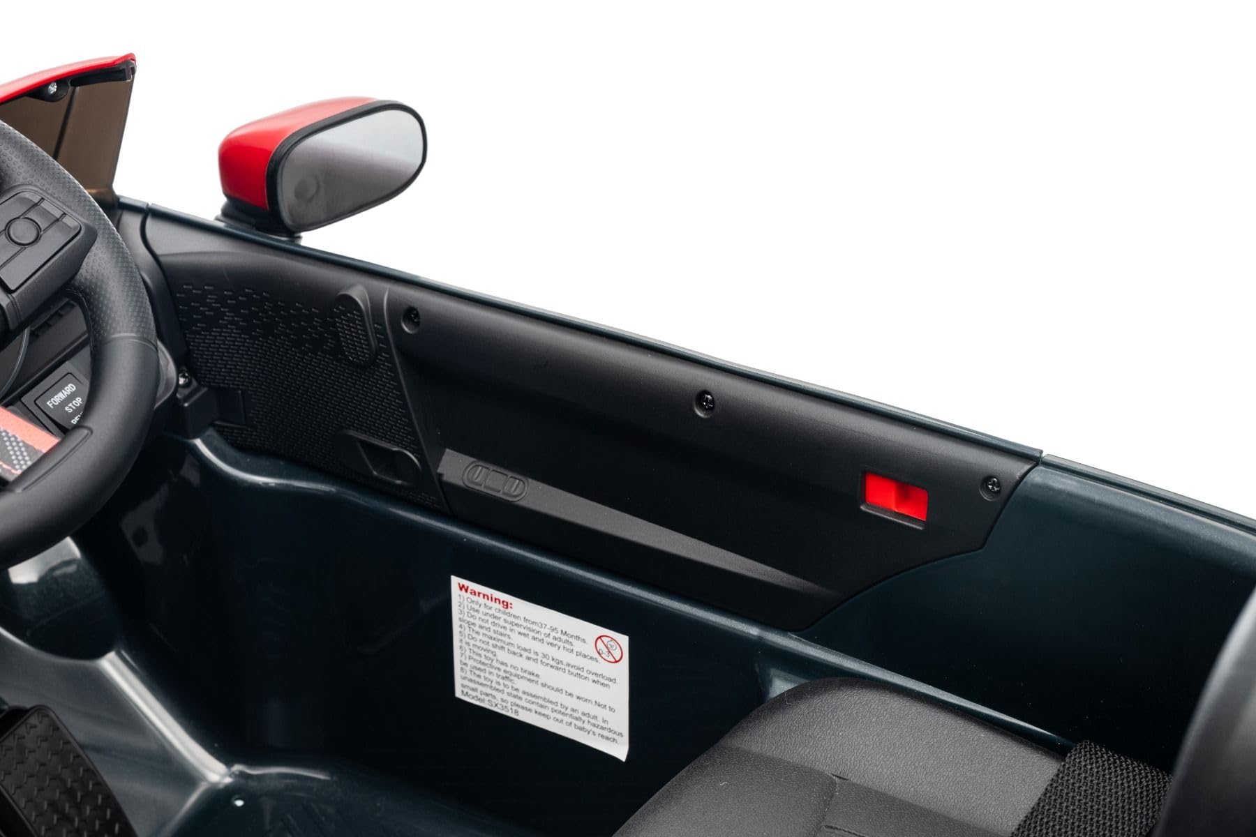 Elektrisches Kinderfahrzeug BMW Mini Cooper 12V, weiß, MP3-Player mit USB- und Bluetooth-Anschluss, 2,4-GHz-Fernbedienung, 2 x 25 W Motor, Lithium-Akku, LED-Lichter, ORIGINAL-Lizenz