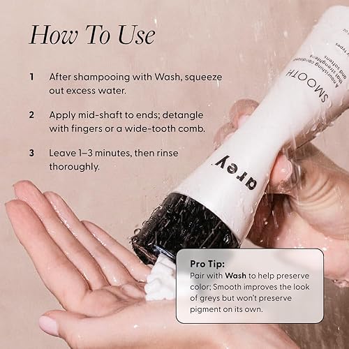 Miniatura 7 de Arey Acondicionador suave, reduce los signos del envejecimiento del cabello, retiene la humedad, promueve la suavidad, para usar con champú de