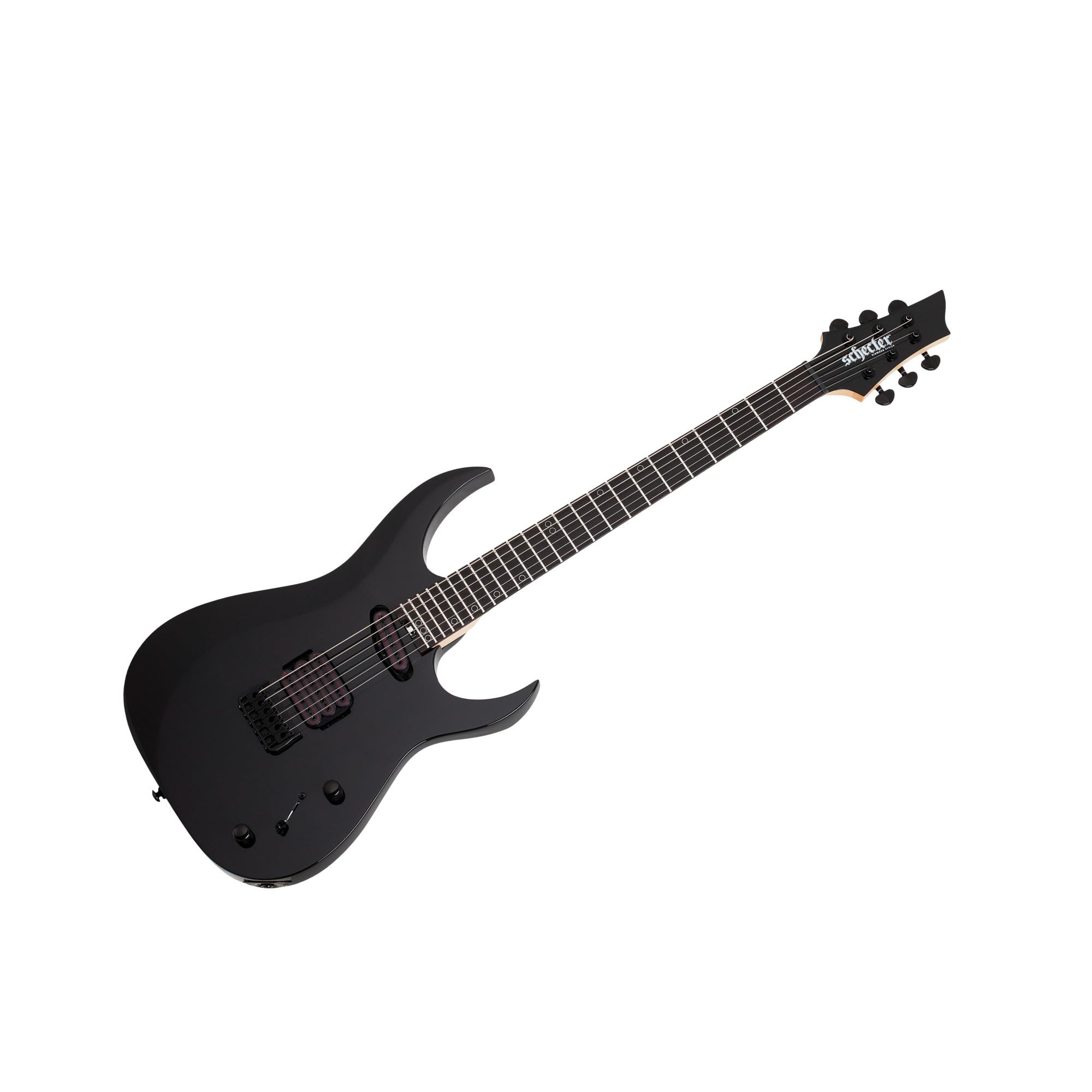 Amazon.com: Schecter Sunset-6 Triad Electric Guitar - Gloss Black