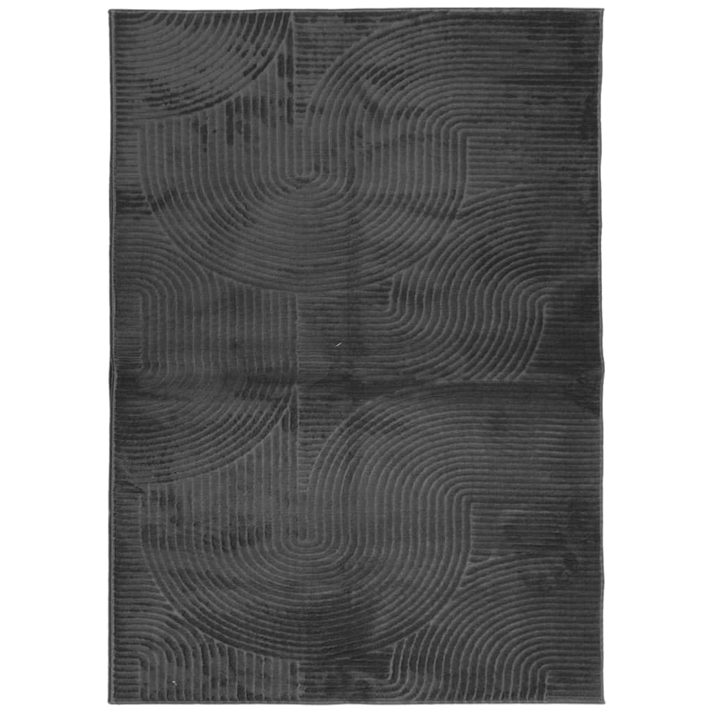 Tapis IZA Poils Courts Style scandinave Anthracite 200x280 cm,Maison & Jardin,Décorations,Tapis,8.35 kg-375431