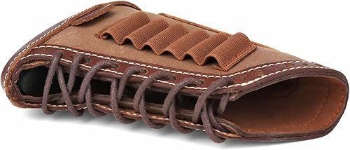 Miniatura 3 de TOURBON Almohadilla reductora de retroceso de cuero de lona, cubierta de extensión de culata con soporte para carcasa de rifle