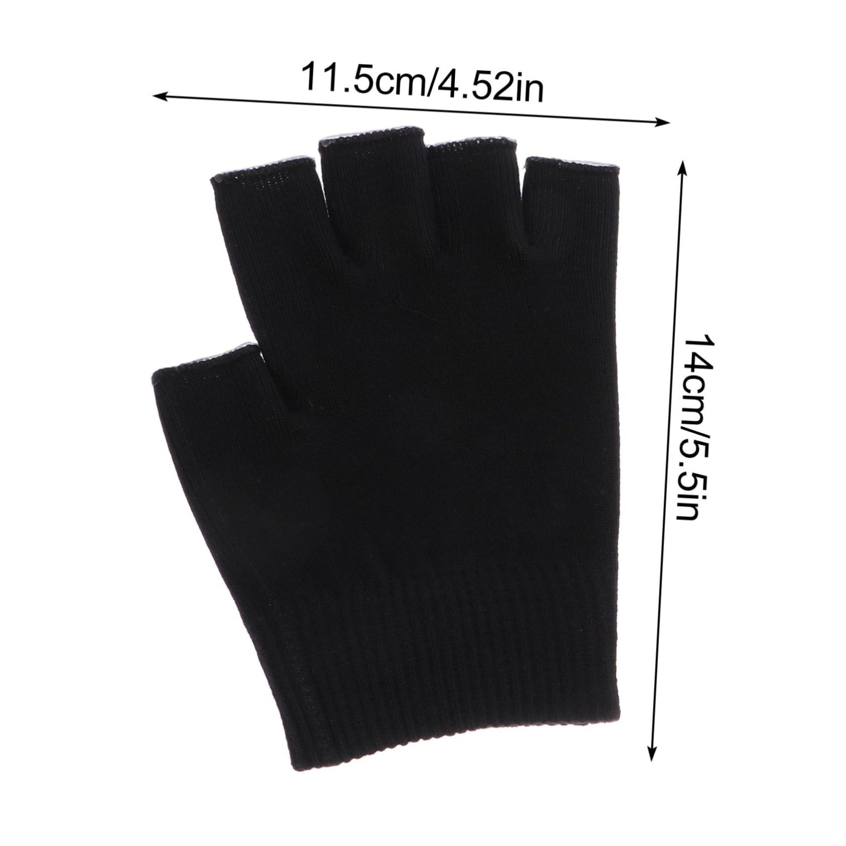 Healeved 2 Pack Gardening Gloves Sheer Lotion Gloves for Dry Hands Moisturizing Gel Fingerless Design