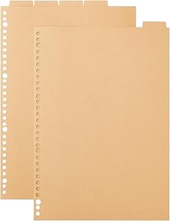 無印良品 インデックス・ベージュ A4 30穴 5山 NAB59A1A