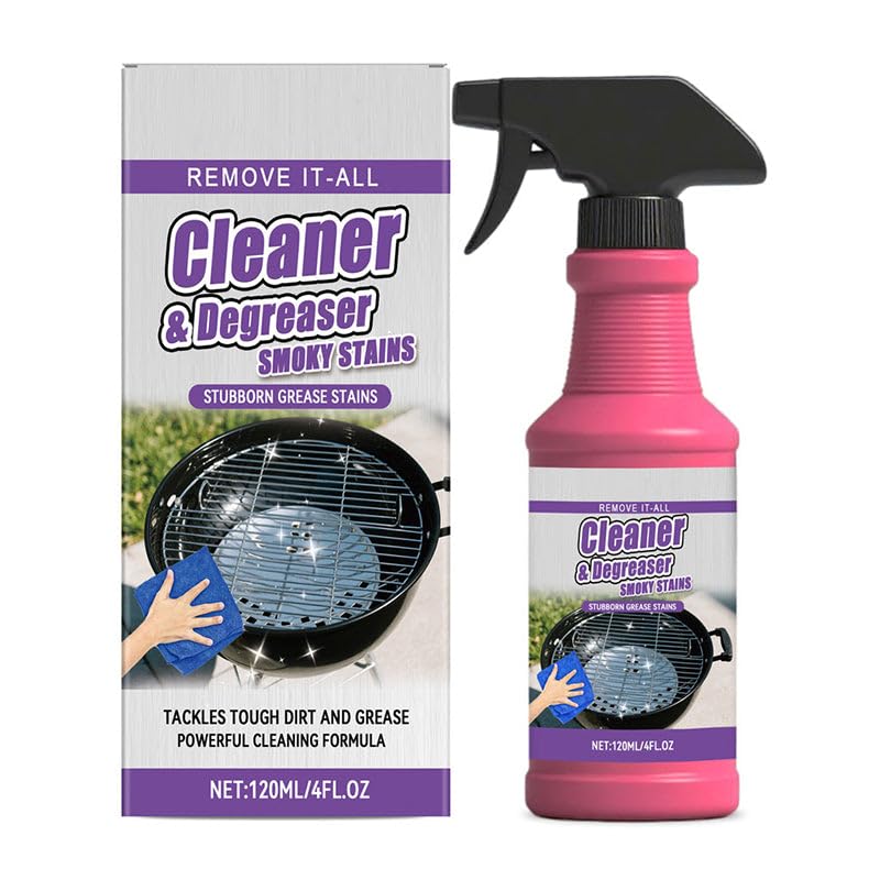 Grillreiniger 2026 New Fast-Acting Heavy-Duty Grill Degreaser Spray Backofen- und Grillreiniger Reinigungsmittel für Gasgrill Edelstahl Gusseisen (1PCS)