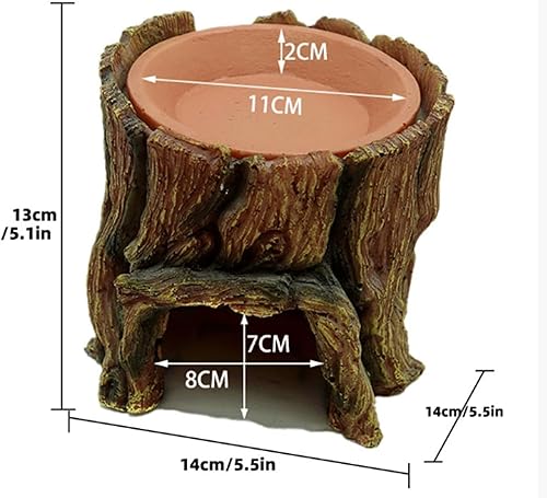 Natural Wood Log Reptile Hide Cave, Hollow Tree Trunk Design, Small Animal Habitat, Decorative Hideout for Hamsters