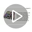 Image of Skrill Non-Woven 6-Piece Foldable Clothing Storage Box Set | Cube Baskets, Bins & Dividers for Closet & Dresser Drawer Organization | Storage for Shirts, Pants, Underwear, Bras, Socks & More (Grey)