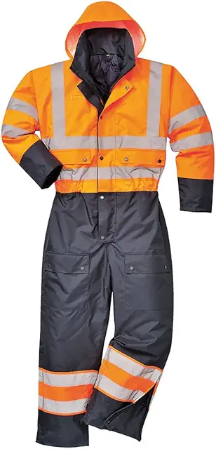 Women's Insulated Hi-Vis Waterproof Coveralls - Thermal Lined Workwear