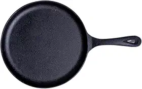 Frigideira de Ferro para Tapioca 20 cm Compatível com Todos os Fogões Cabo Ergonômico