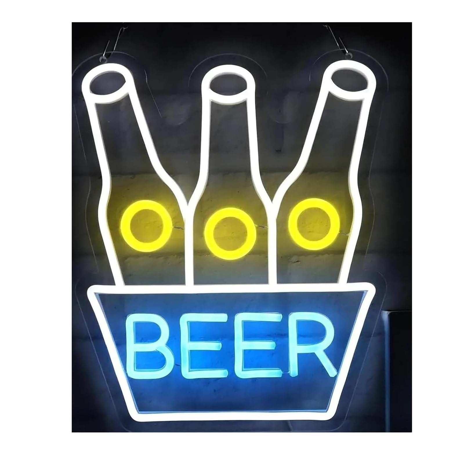 Zynther Neon lamp for neon Sign Beer, Bar, Powered, for Men, Cave 31cm×37cm