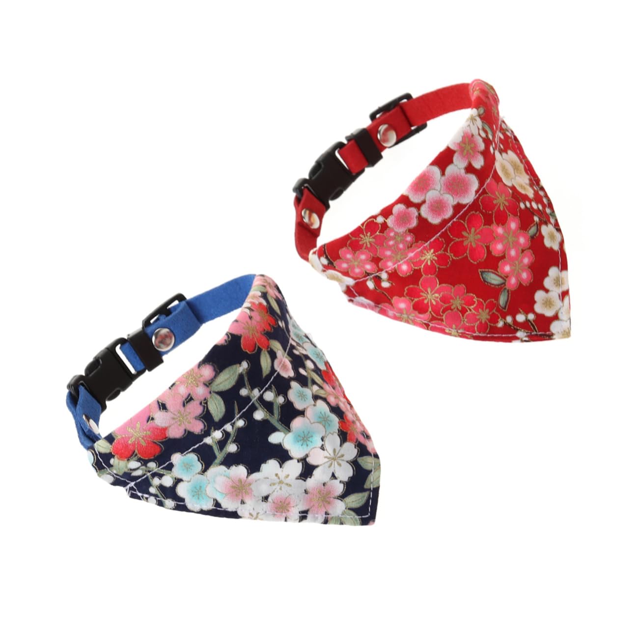 BESPORTBLE 6pièces Bandana Triangulaire pour Chien avec Motif Floral Écharpe Réglable pour Animaux De Compagnie Modèles Aléatoires