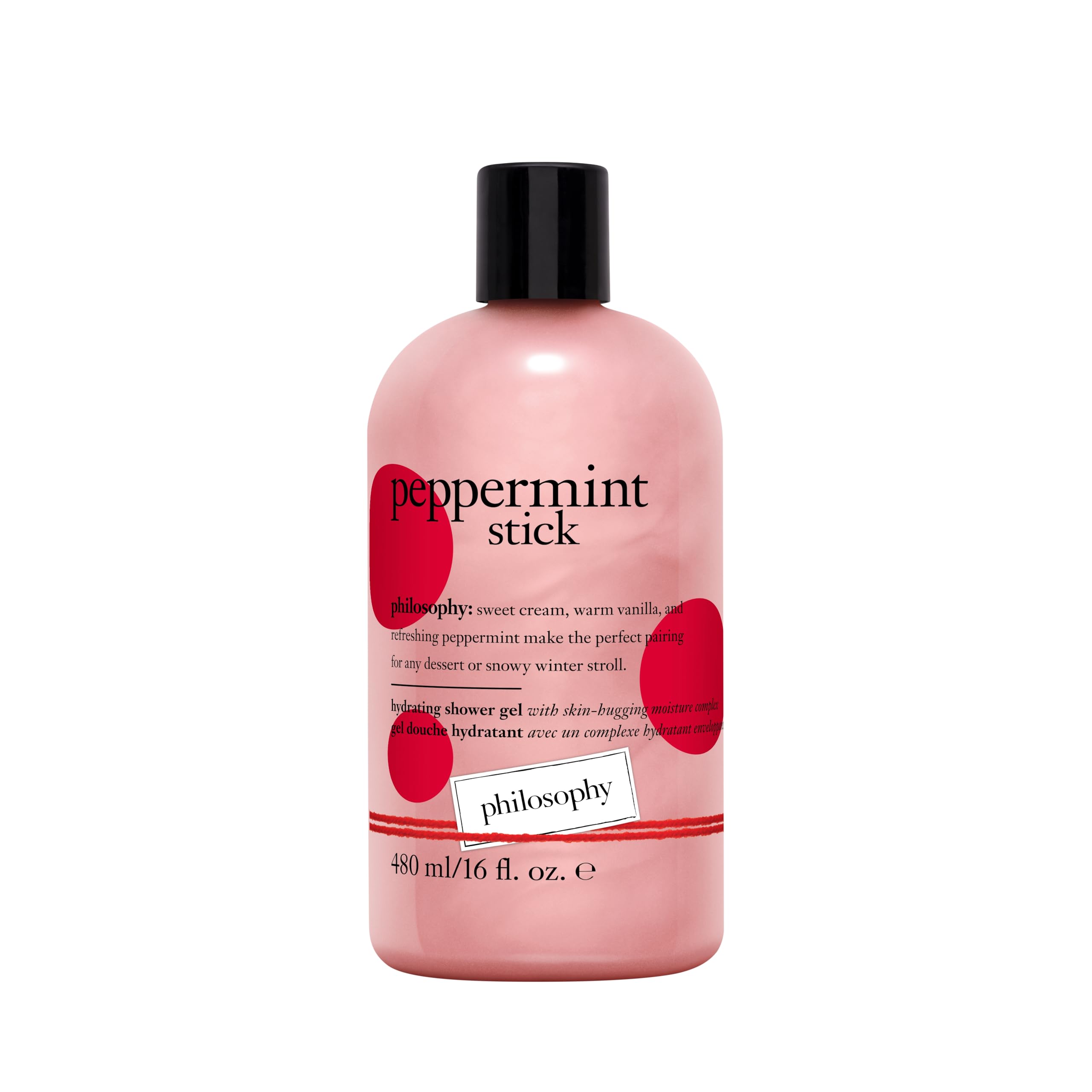 philosophy peppermint stick hydrating shower gel, bubble bath and shampoo