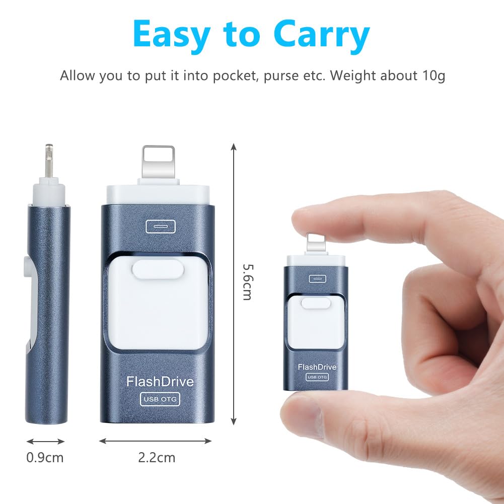 Type C USB Stick 64gb, 2 In 1 OTG USB C Speicherstick 64 GB Tragbar USB 2.0 Flash Drive 64gb Für MacBook Pro, Android Handy, Pad, Laptop UND Computer - Foto 2