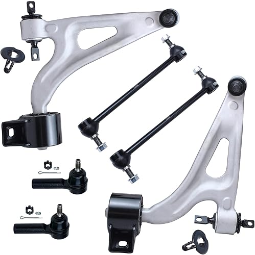 Miniatura 93 de Detroit Axle - Kit de suspensión delantera RWD para Chrysler 300 Dodge Charger Challenger Magnum 2 brazos de control superior con rótulas 2 rótulas