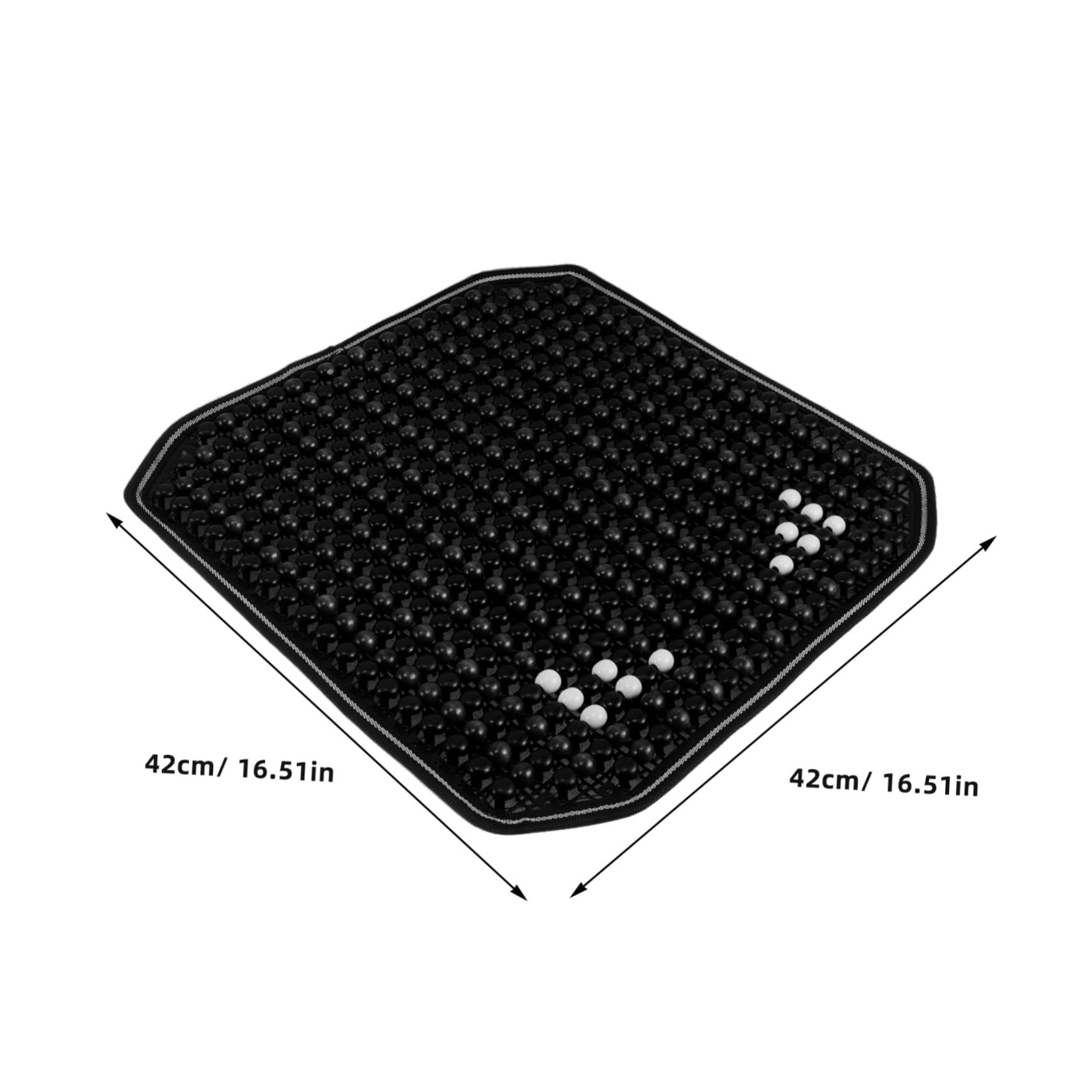 OUNONA Comfortable Seat Cushion for Cars Trucks Wood Beaded Anti-Slip Breathable Universal Fit