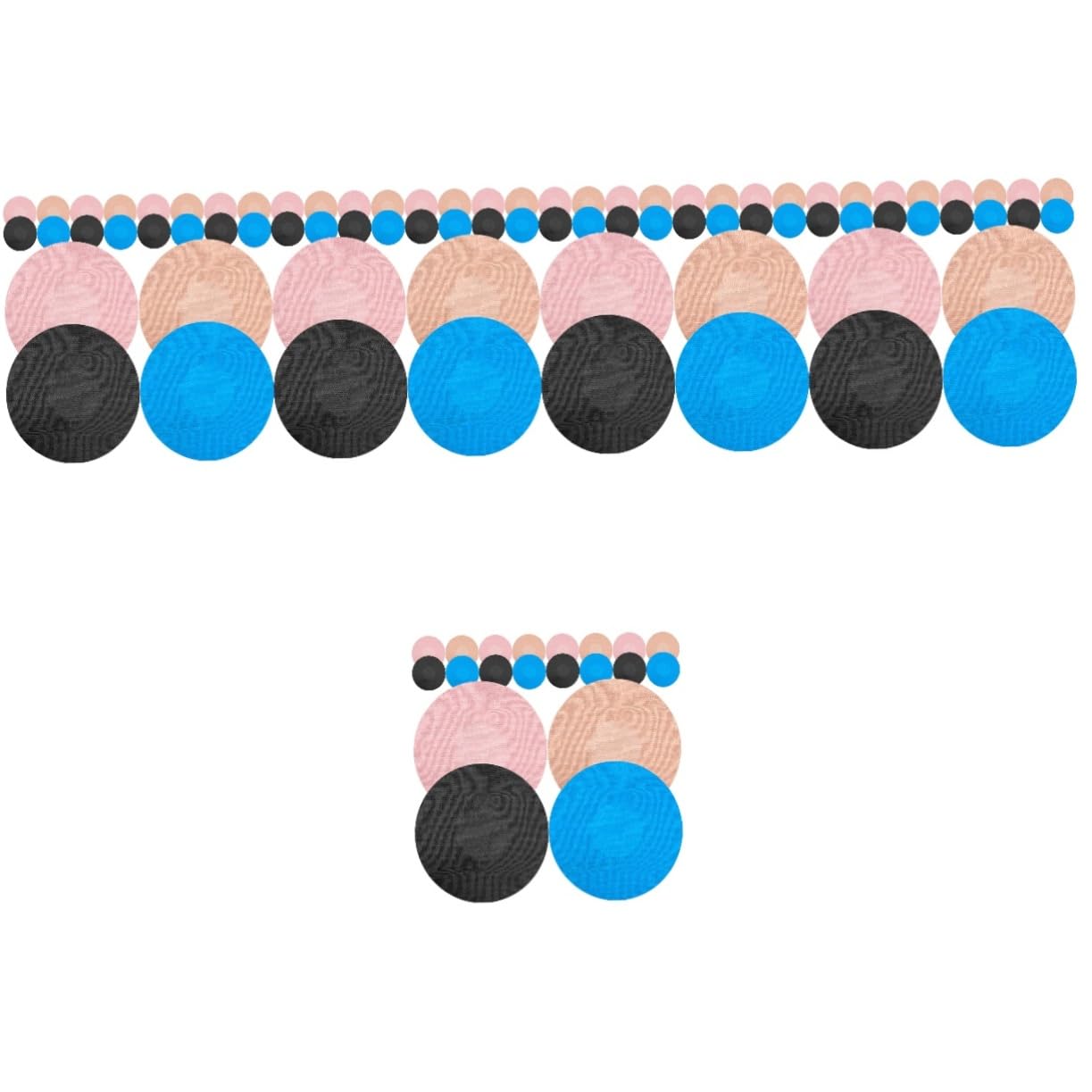 Beaupretty 5 Sätze Rutschfeste Sensor Pflaster Elastische Selbstklebende Sensorabdeckungen Atmungsaktive Sticker Für Sport Und Alltag Hautfreundlich Schwarz Hautfarben Rosa Blau 20 Stück * 5