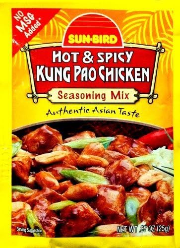 SUNBIRDSun-Bird HOT & SPICY KUNG PAO CHICKEN Asian Seasoning Mix .87oz (20-pack) by Sun Bird