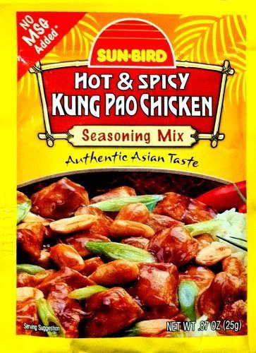 Sun-Bird HOT & SPICY KUNG PAO CHICKEN Asian Seasoning Mix